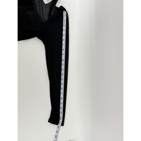 Sincerely Jules Lace Mesh Corset Top Long Sleeve Hook Eye Crop Large Festival - Picture 8 of 10